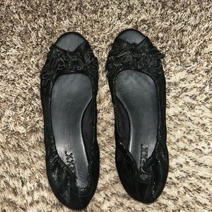 The FLEXX bow commotion black flats